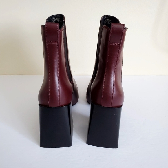 Topshop Harbour Chelsea Burgundy Boot, Size 9.5US - Picture 6 of 11